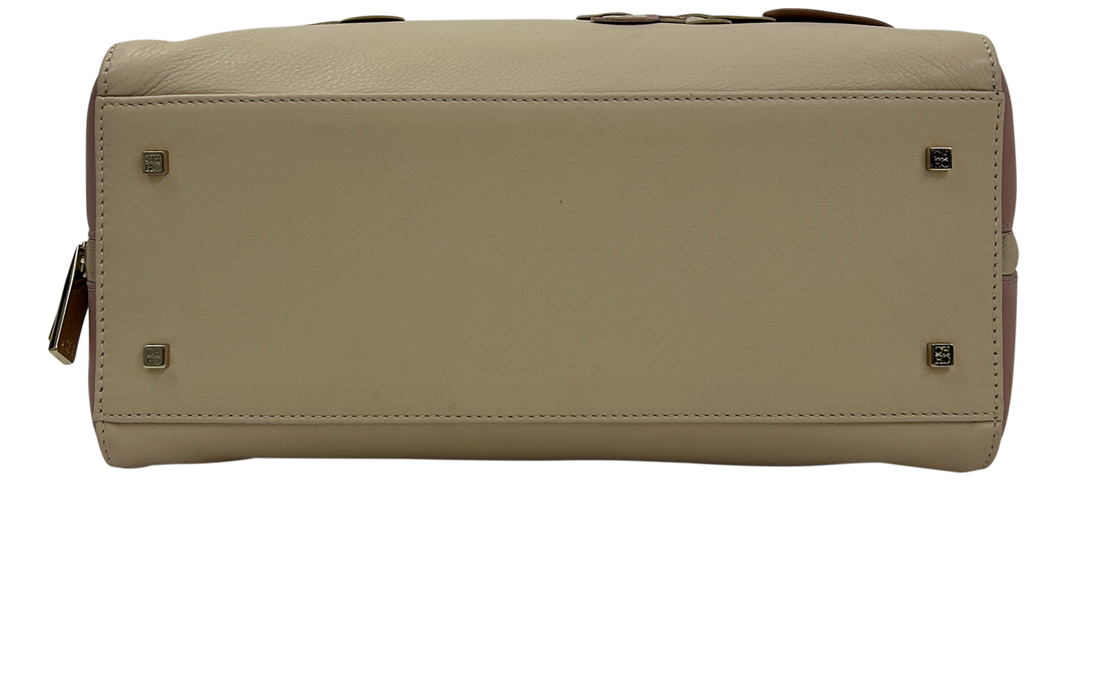 Bolso apliques circulares, 220&euro;, Beige/Rosa, Animal - Piel, Vista superior